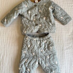 H&M Kids Matching Set - Green and White